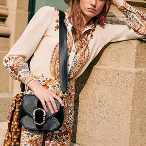 Sezane Claudio Western Bohemia Shirt, US 2, FR 34